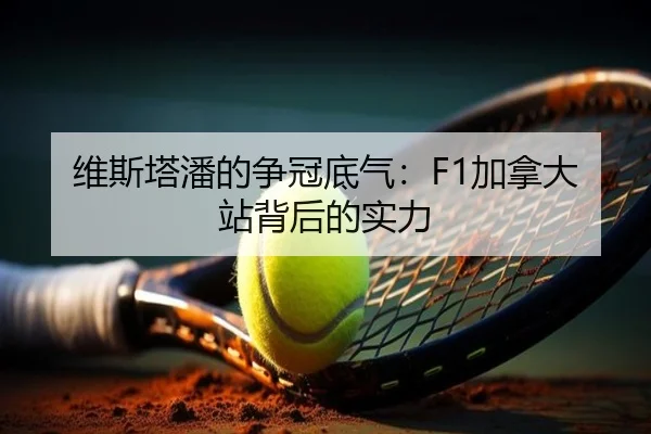 维斯塔潘的争冠底气：F1加拿大站背后的实力